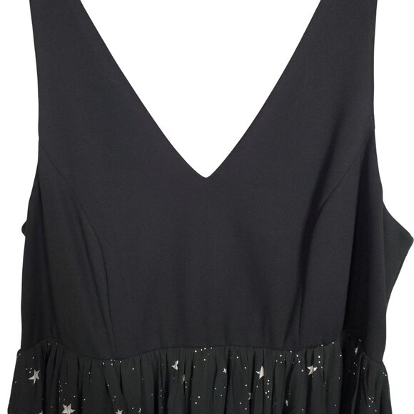 Torrid Size 20 Dress Long Midi Starry Chiffon Dark Princess Fairy Whimsigoth - Picture 9 of 10